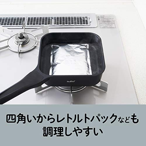 DOSHISHA Smart Frying Pan sutto 16×8cm BK - WAFUU JAPAN