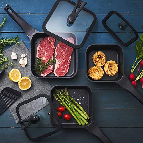 DOSHISHA Smart Frying Pan sutto 16×8cm BK - WAFUU JAPAN